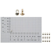 Sterling Silver & Yellow Gold Filled Single Cup Bead Tips Medium - Packs of 12 - Otto Frei