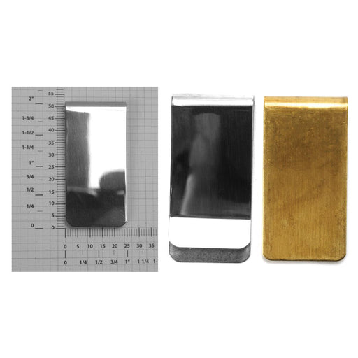Yellow Plated & White Plated Economy Style Money Clip - Otto Frei