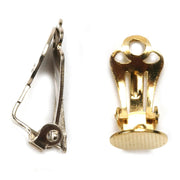Yellow Plated Earring Clip with Flat Pad- Packs of 12 - Otto Frei