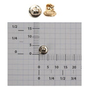 Yellow Plated Safety Catch for Medium Soft Soldering Side Opening - Packs of 2 - Otto Frei