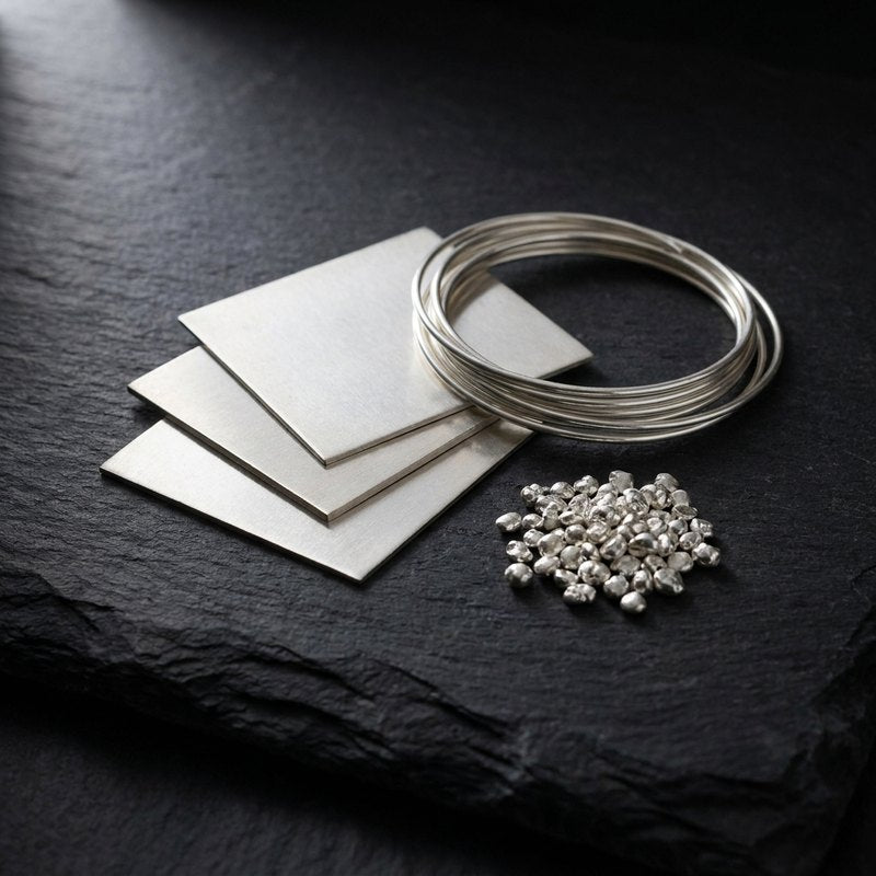 Silver Sheet, Wire, Tubing & Casting Grain